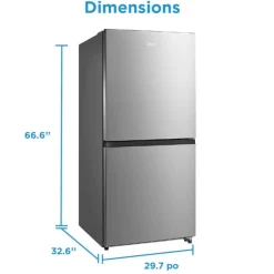 MIDEA 30" Convertible Refrigerator/Freezer All refrigerator, Convertible Freezer - MRU21C7BST Stainless
