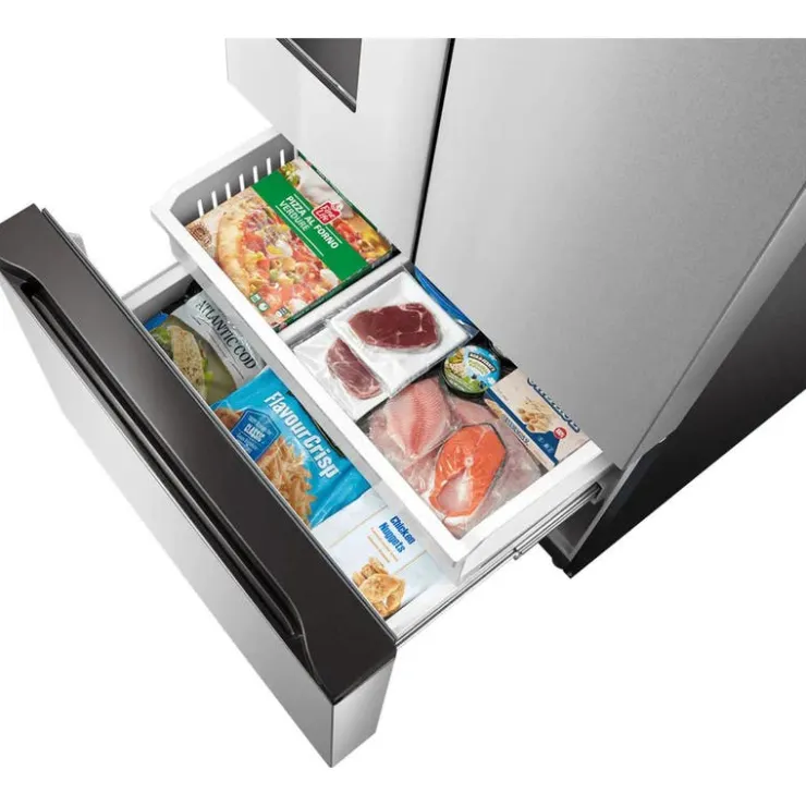 MIDEA 29.3 Cu. Ft. 36 In Refrigerator Bottom Freezer, French door - MRF29D2AST Stainless Discount