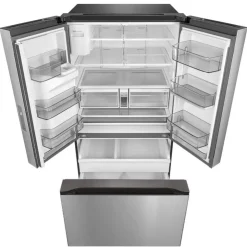 MIDEA 29.3 Cu. Ft. 36 In Refrigerator Bottom Freezer, French door - MRF29D2AST Stainless Discount