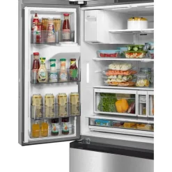 MIDEA 29.3 Cu. Ft. 36 In Refrigerator Bottom Freezer, French door - MRF29D2AST Stainless Discount