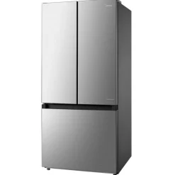 MIDEA 18 Cu Ft 30 In Refrigerator Bottom Freezer, French door - MRF18B4AST Stainless Hot