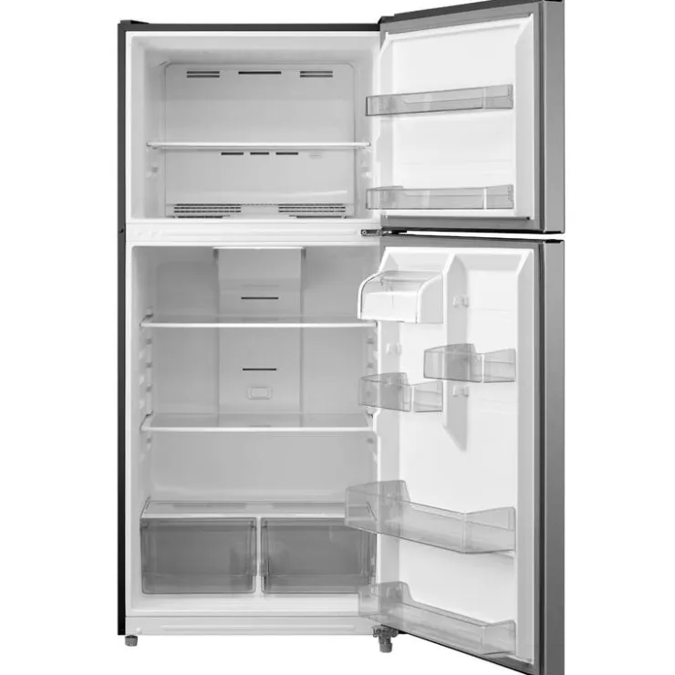 MIDEA 18.1 Cu. Ft. 30" Refrigerator Top Freezer - MRT18D3BST Stainless Steel Clearance