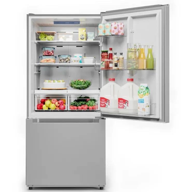 MIDEA 18.7 Cu. Ft. 30" Refrigerator Bottom Freezer - MRB19B7AST Stainless Steel Discount