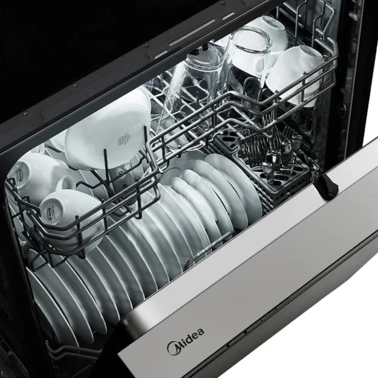 MIDEA Dishwasher Built-In 24" 52dB - MDF24P2BST Stainless Steel Clearance