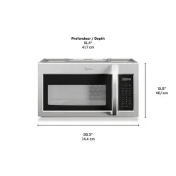 MIDEA Microwave Oven, , 1000 W, 300 - MMO19S14ASTC Stainless Hot