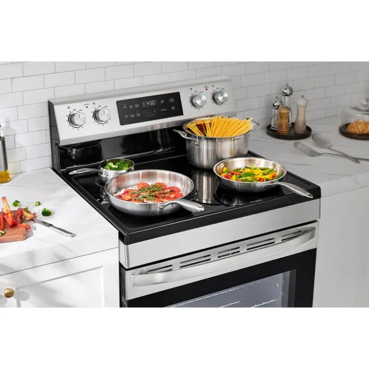 MIDEA Range 30" Electric Glass-Ceramic - MER30B14ASTC Stainless Steel Clearance