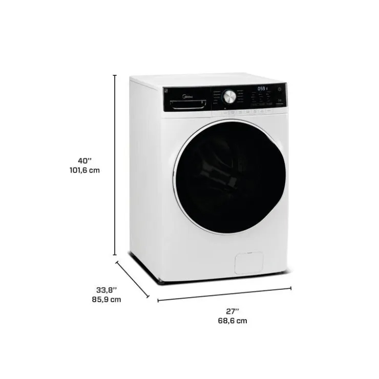 MIDEA Washer Front-Load 27" - MLH52N4AWW White New