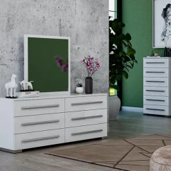 Mirror for Bedroom Dresser WHITE