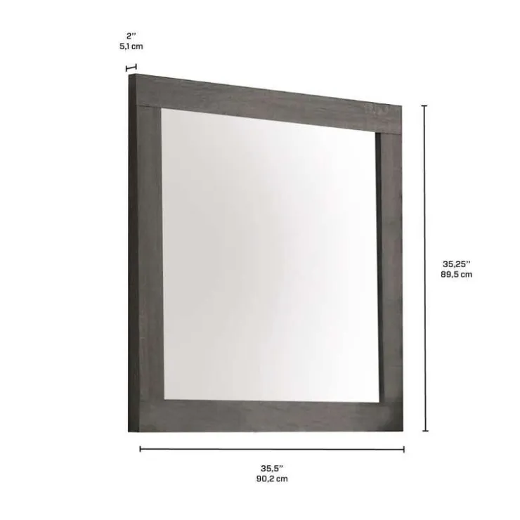 Mirror for Bedroom Dresser Grey Online