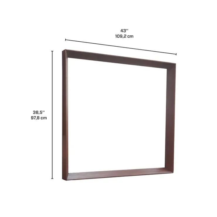 Mirror for Bedroom Dresser Brown Clearance