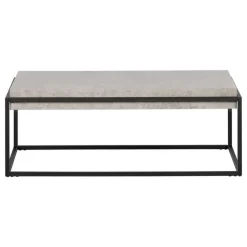Meubles South Shore Modern Industrial Coffee Table - South Shore CONCRETE GRAY AND BLACK