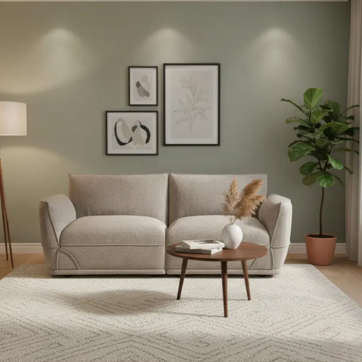 Modular Loveseat - 2 pcs Taupe Grey Online