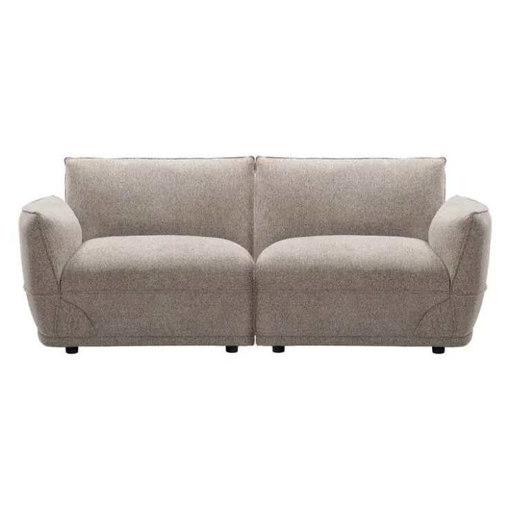 Modular Loveseat - 2 pcs Taupe Grey Online