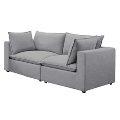 Modular Loveseat - 2 pcs Grey Outlet