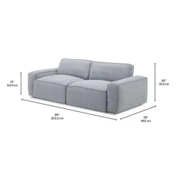 Modular Loveseat - 2 pcs GREY Sale