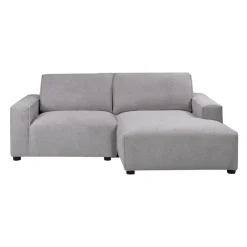 Sofa By Fancy Modular Loveseat with Chaise on the Right - 2 pcs Grey Outlet