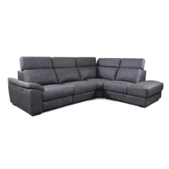 Modular Power Reclining Sectional with Adjustable Headrests - 4 pcs Dark Grey Sale
