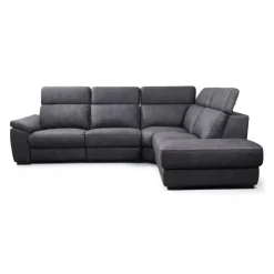 Modular Power Reclining Sectional with Adjustable Headrests - 4 pcs Dark Grey Sale