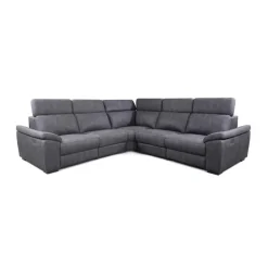 Modular Power Reclining Sectional with Adjustable Headrests - 5 pcs Dark Grey New