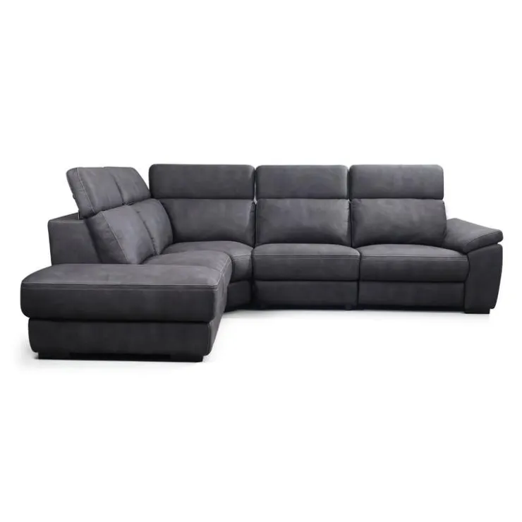 Modular Power Reclining Sectional with Adjustable Headrests - 4 pcs Dark Grey Best