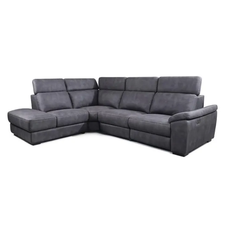 Modular Power Reclining Sectional with Adjustable Headrests - 4 pcs Dark Grey Best