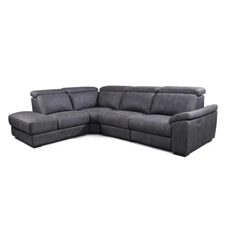 Modular Power Reclining Sectional with Adjustable Headrests - 4 pcs Dark Grey Best