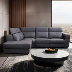 Modular Power Reclining Sectional with Adjustable Headrests - 4 pcs Dark Grey Best