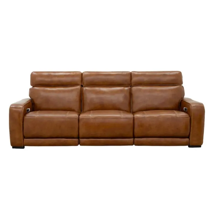 Modular Power Reclining Sofa with Built-In Speakers, Massage & Heat - 3 pcs Brown Discount