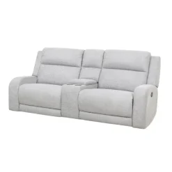 Modular Reclining Loveseat and Console with Storage and Cup Holders - 3 pcs Beige Clearance