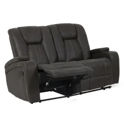 Modular Reclining Loveseat - 2 pcs Grey Discount