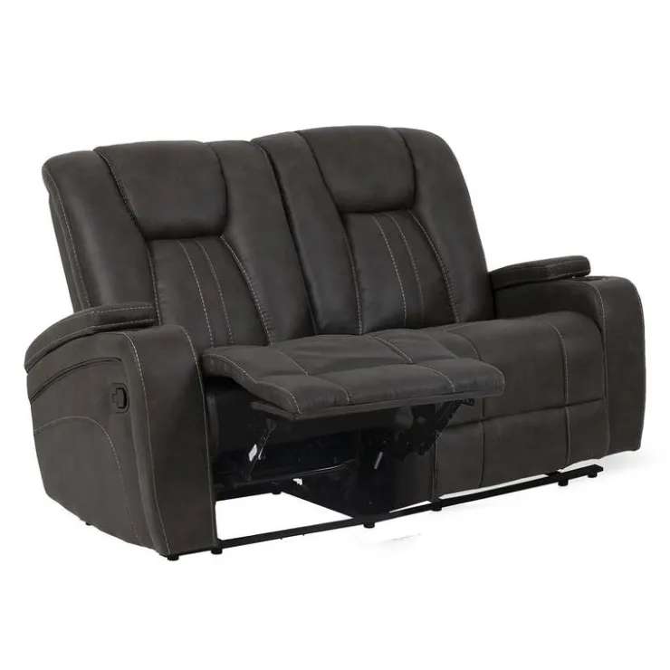 Modular Reclining Loveseat - 2 pcs Grey Discount