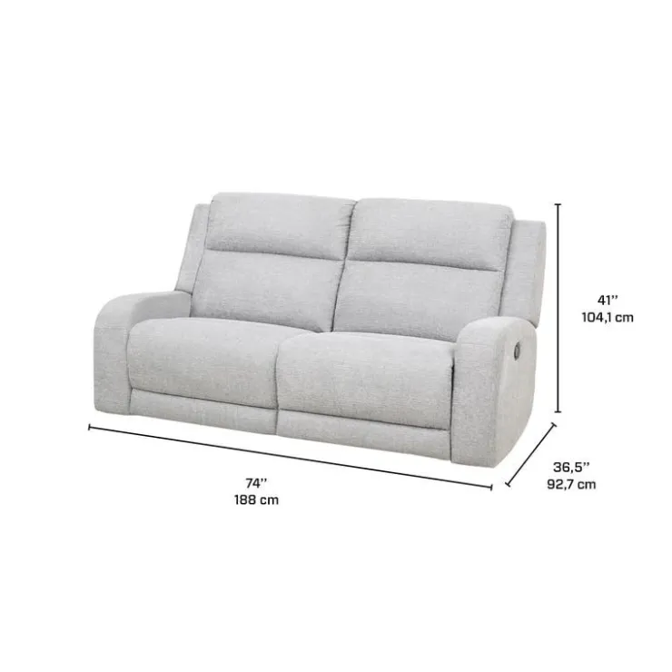 Modular Reclining Loveseat - 2 pcs Beige Hot