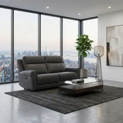Modular Reclining Loveseat - 2 pcs Dark Grey Discount