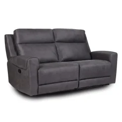 Modular Reclining Loveseat - 2 pcs Dark Grey Discount