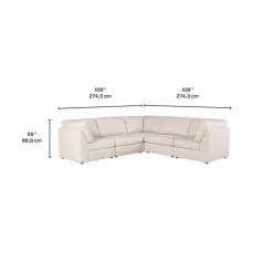 Modular Sectional - 5 pcs Beige Sale