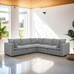 Modular Sectional - 5 pcs Grey Online