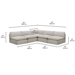 Modular Sectional - 5 pcs Beige Best