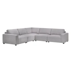 Sofa By Fancy Modular Sectional - 5 pcs Grey Discount