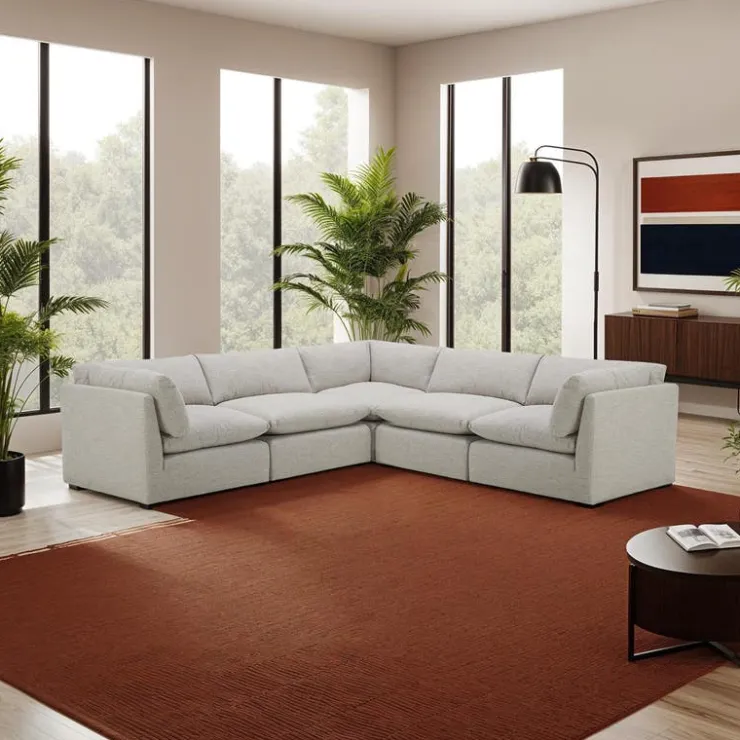 Modular Sectional - 5 pcs Beige Hot
