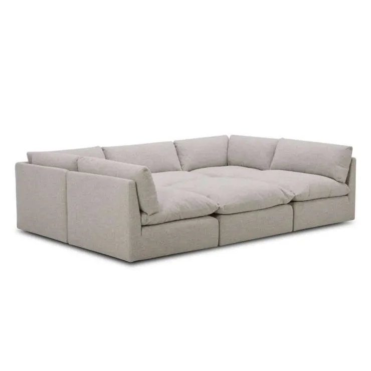 Modular Sectional Bed - 6 pcs Beige Online