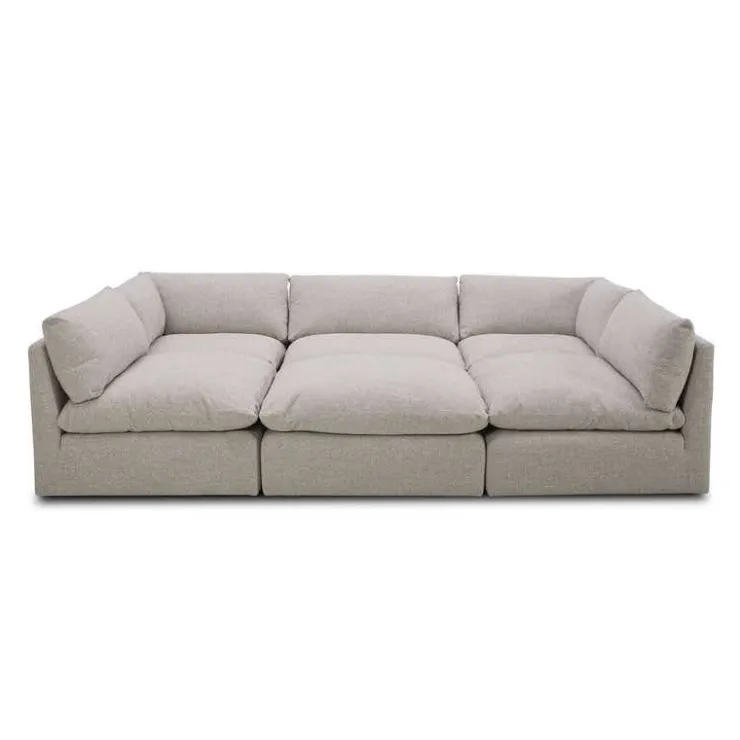 Modular Sectional Bed - 6 pcs Beige Online