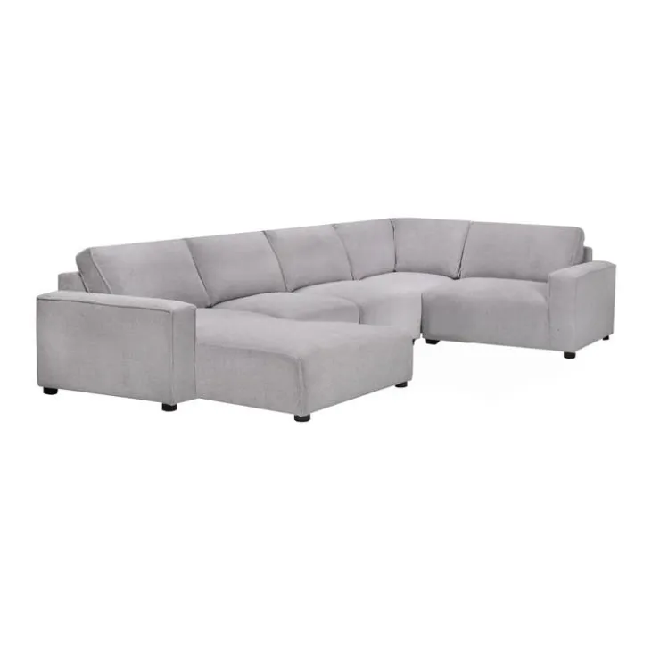 Sofa By Fancy Modular Sectional with Chaise on the Left - 5 pcs Grey Online