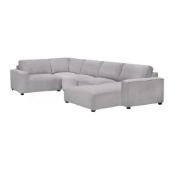 Sofa By Fancy Modular Sectional with Chaise on the Right - 5 pcs Grey New