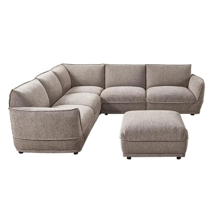 Modular Sectional with Ottoman - 6 pcs Taupe Grey Discount