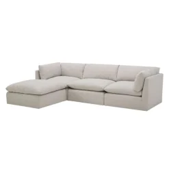 Modular Sectional with Ottoman - 4 pcs Beige Outlet