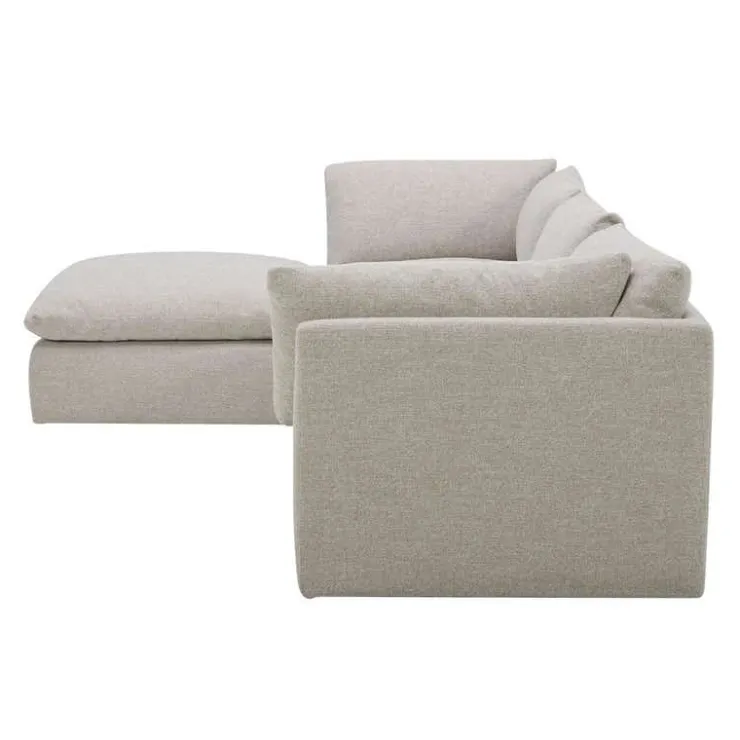 Modular Sectional with Ottoman - 4 pcs Beige Outlet