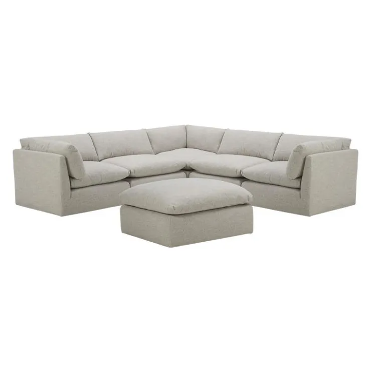 Modular Sectional with Ottoman - 6 pcs Beige Online