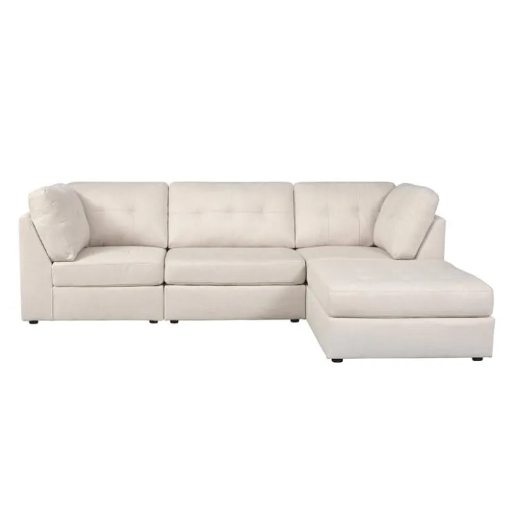 Modular Sectional with Ottoman - 4 pcs Beige Sale