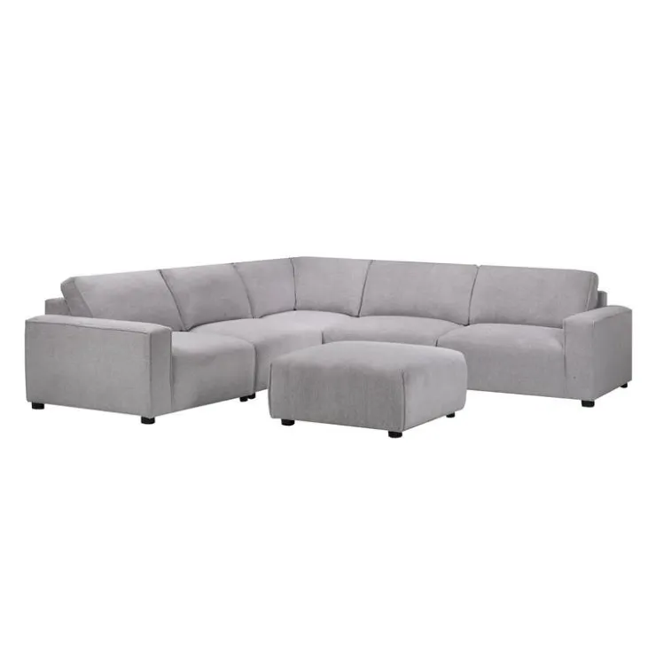 Sofa By Fancy Modular Sectional with Ottoman - 6 pcs Grey Best