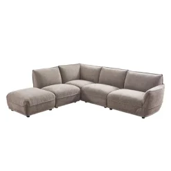 Modular Sectional with Ottoman - 5 pcs Taupe Grey Outlet